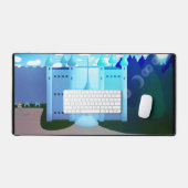 Wingz Academy Background Desk Mat デスクマット (キーボード&マウス)