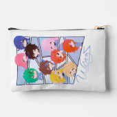 Wingz Multi Character Print Cut Sew Bag アクセサリーポーチ (裏面)