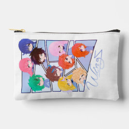 Wingz Multi Character Print Cut Sew Bag アクセサリーポーチ