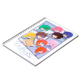 Wingz Multi Character Spiral Photo Notebook ノートブック (左側)