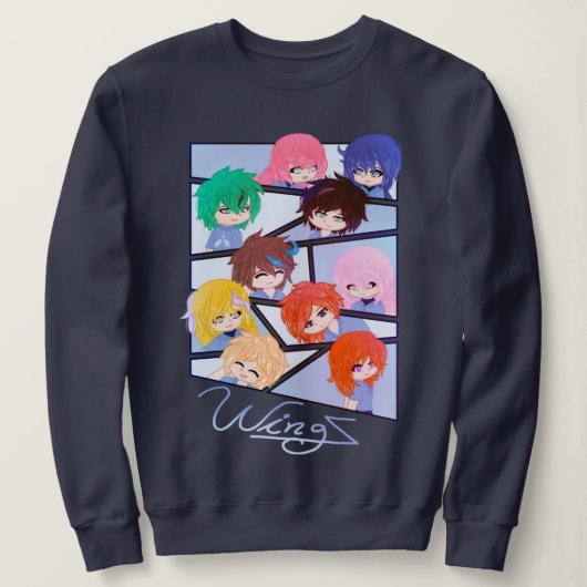 Wingz Multi Character Sweatshirt スウェットシャツ (デザイン正面)