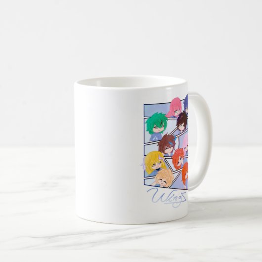 Wingz Multi Characters Mug コーヒーマグカップ (正面右)