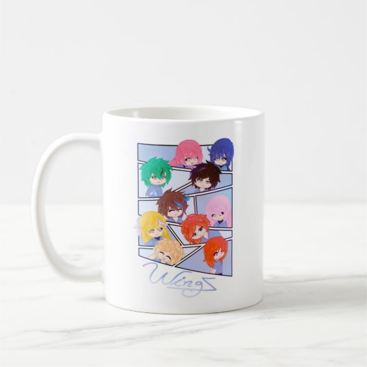 Wingz Multi Characters Mug コーヒーマグカップ (左)