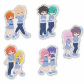 Wingz Students Sticker Pack - Sheet 1 シール (正面)