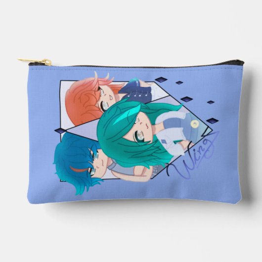 Wingz Warriors Print Cut Sew Bag アクセサリーポーチ (正面)