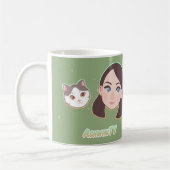 WiniおよびMattyのクラシックのマグ コーヒーマグカップ (左)