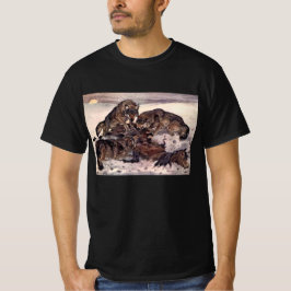 Winifred Austenによるオオカミ ビンテージの野生動物 Tシャツ