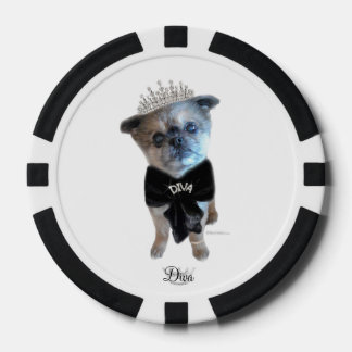 Winkie恋しく思 "Diva"トランプのポーカーチップ ポーカーチップ