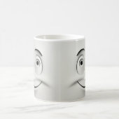 Winking Cartoon Face 3D モーフィングマグカップ (中央)