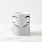 Winking Cartoon Face 3D モーフィングマグカップ (中央)