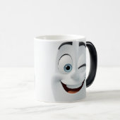 Winking Cartoon Face 3D モーフィングマグカップ (正面右)