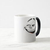 Winking Cartoon Face 3D モーフィングマグカップ (正面右)