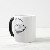 Winking Cartoon Face 3D モーフィングマグカップ (正面左)