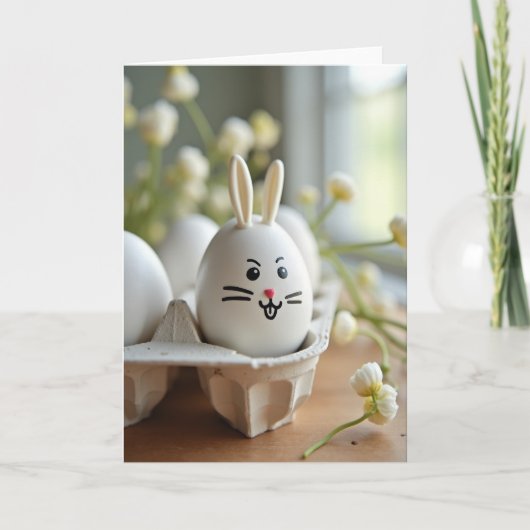 Winking Egg Springtime Scene Card カード (正面)