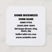 Winking Face Tongue Out てへぺろ Tehepero | Oops スクエア名刺 (裏面)