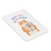 Winking Ginger Tabby Cat Mother's Day Art マグネット (右側)