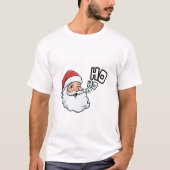 Winking Santa – Ho Ho Ho Tシャツ (正面)