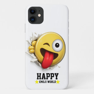 Winky Emoji iPhone 11 Tough Case ケース