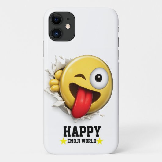 Winky Emoji iPhone 11 Tough Case Case-Mate iPhoneケース (裏面)
