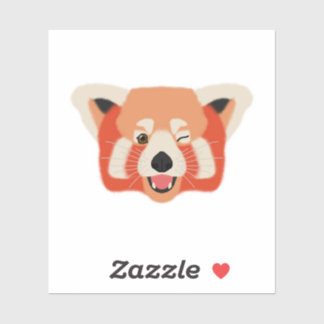 Winky Red Panda シール