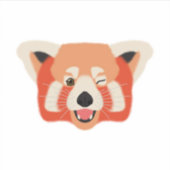 Winky Red Panda シール (正面)