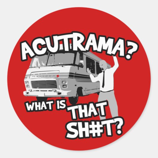 Winnebago男性$9.95コレクターのステッカー(20パック) ラウンドシール (正面)