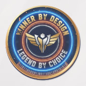 ​Winner by Design Cyberpunk Emblem - Gaming Legend ラベル (デザイン2)