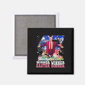 Winner Easter Dinner Trump Bunny Hunt Eggs Happy E マグネット (正面/裏面)