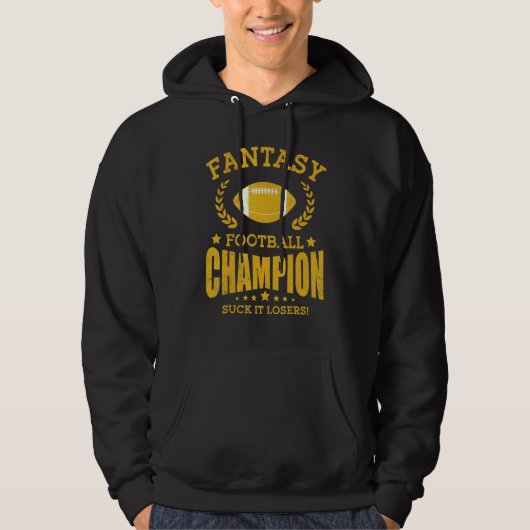 Winner Fantasy Football Champ Champion Draft Footb パーカ (正面)