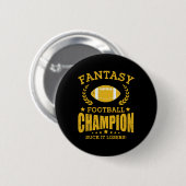 Winner Fantasy Football Champ Champion Draft Footb 缶バッジ (正面&裏面)