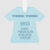 WINNER! WINNER! タッキー・クリスマス・セーター・コンテスト オーナメント (裏面)