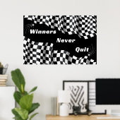 「WINNERS」インスピレーション・ウォール・アート・ポスター ポスター (ホームオフィス)