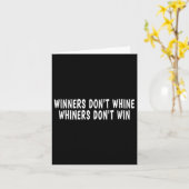 Winners Don't Whine Whiners Don't Win - Motivation カード (黄色い花)