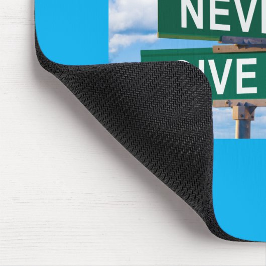Winners Never Give Up Motivational Mouse Pad マウスパッド (コーナー)