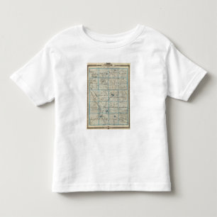 Winneshiek郡、アイオワ州の地図 トドラーTシャツ