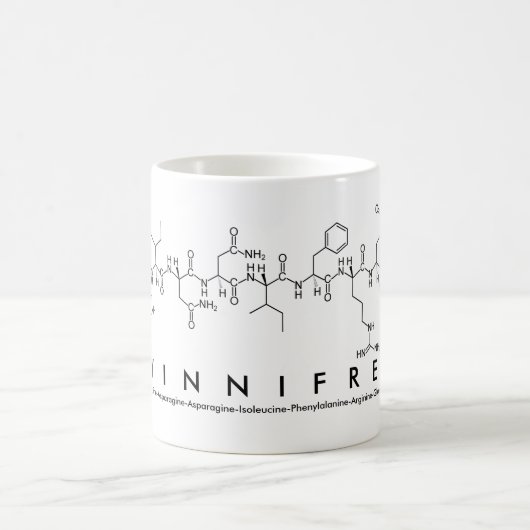 Winnfredペプチド名mug コーヒーマグカップ (中央)