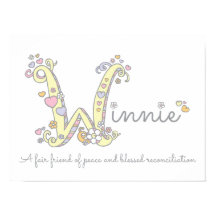 Winnie のイニシャル落書きアート名の意味