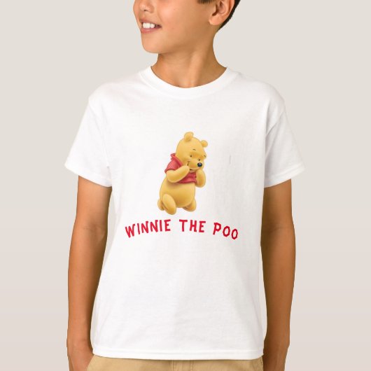 Winnie pooでのTシャツのデザイン Tシャツ (正面)