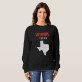 Winnie Texas USA State America Travel Texas スウェットシャツ (正面フル)
