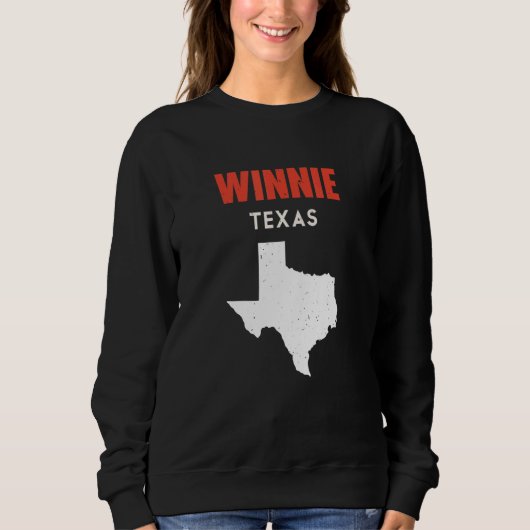 Winnie Texas USA State America Travel Texas スウェットシャツ (正面)