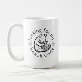Winnie-the-Poohで私のビーチ体を探して コーヒーマグカップ (左)