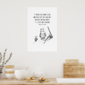 Winnie the Pooh and Piglet Quote Print Nursery ポスター (キッチン)