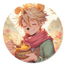 Winnie the Pooh Anime Guy V11ステッカー