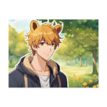 Winnie the Pooh Anime Guy V2ポストカード