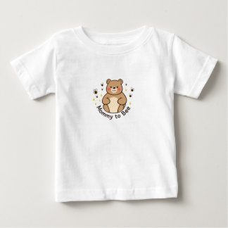 Winnie the Pooh Baby Shower Mommy to Bee Cute Bear ベビーTシャツ