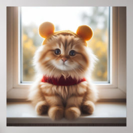 Winnie the Pooh Cat V7ポスター ポスター