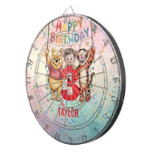 Winnie the Pooh | Happy Birthday ダーツボード (正面右)