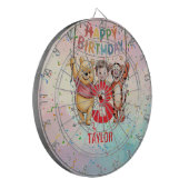 Winnie the Pooh | Happy Birthday ダーツボード (正面左)