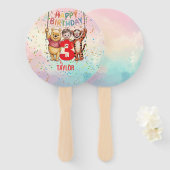 Winnie the Pooh | Happy Birthday ハンドファン (正面&裏面)