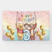 Winnie the Pooh | Happy Birthday 横断幕 (横)